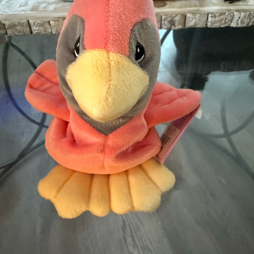 1998 Enesco Precious Moments Tender Tails Plush Red Cardinal Bird NWT Vintage